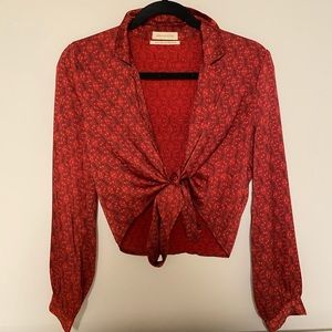 Urban outfitters tie front top